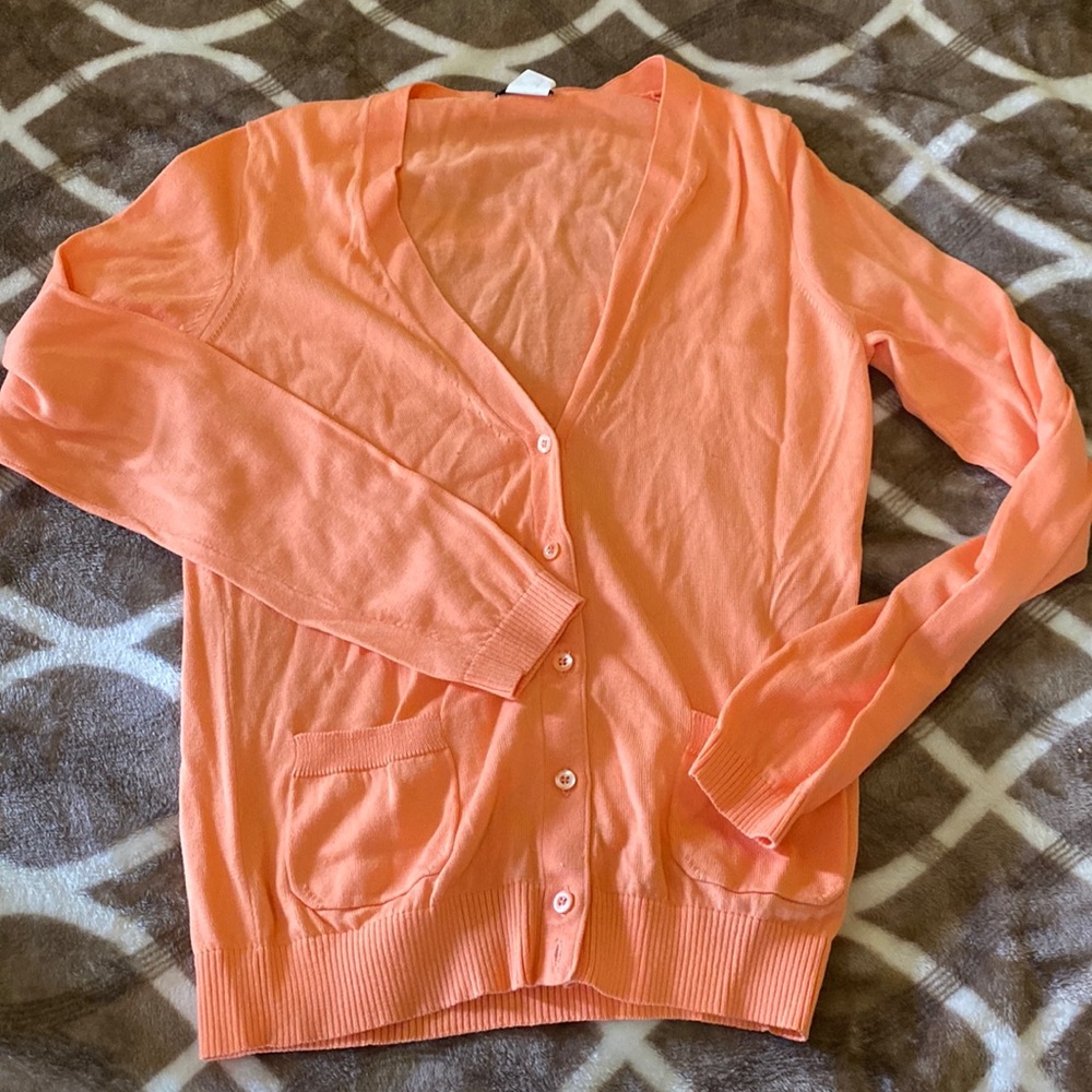 peach light cardigan